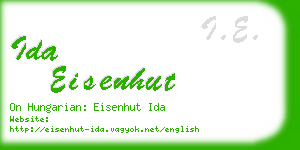ida eisenhut business card